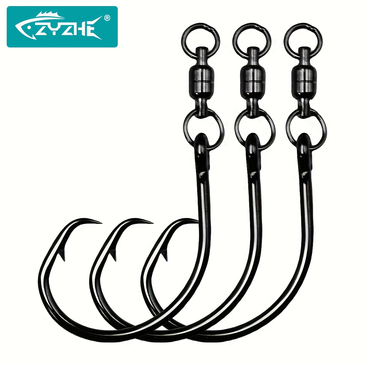 Fishing Hook Barbless - ZYZHE 3/6/9pcs Circle Hooks With Swivel