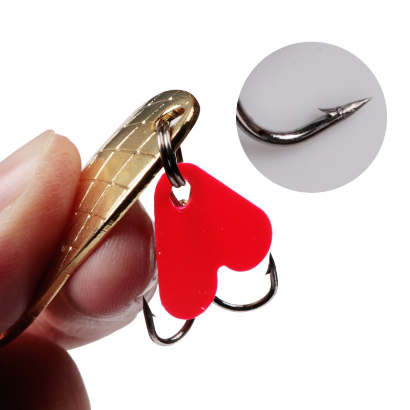 1PCS Metal Jigging Spinner Spo - đánh giá và giá Fishing Hook Treble