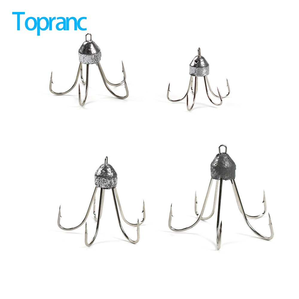 Topranc 1Pcs High Carbon Steel - đánh giá và giá Fishing Hook Treble