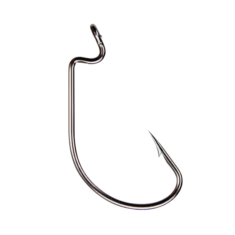 50pcs Wide Worm Hook Carbon St - đánh giá và giá Fishing Hook Offset