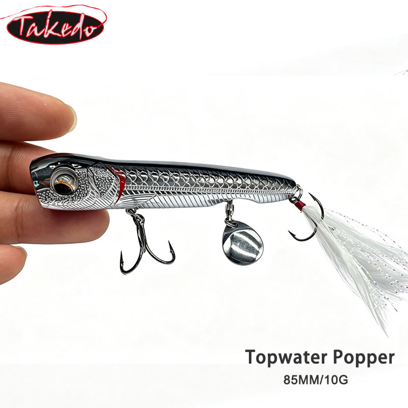 TAKEDO 10G Top Water Popper Fi - đánh giá và giá Fishing Hook Treble