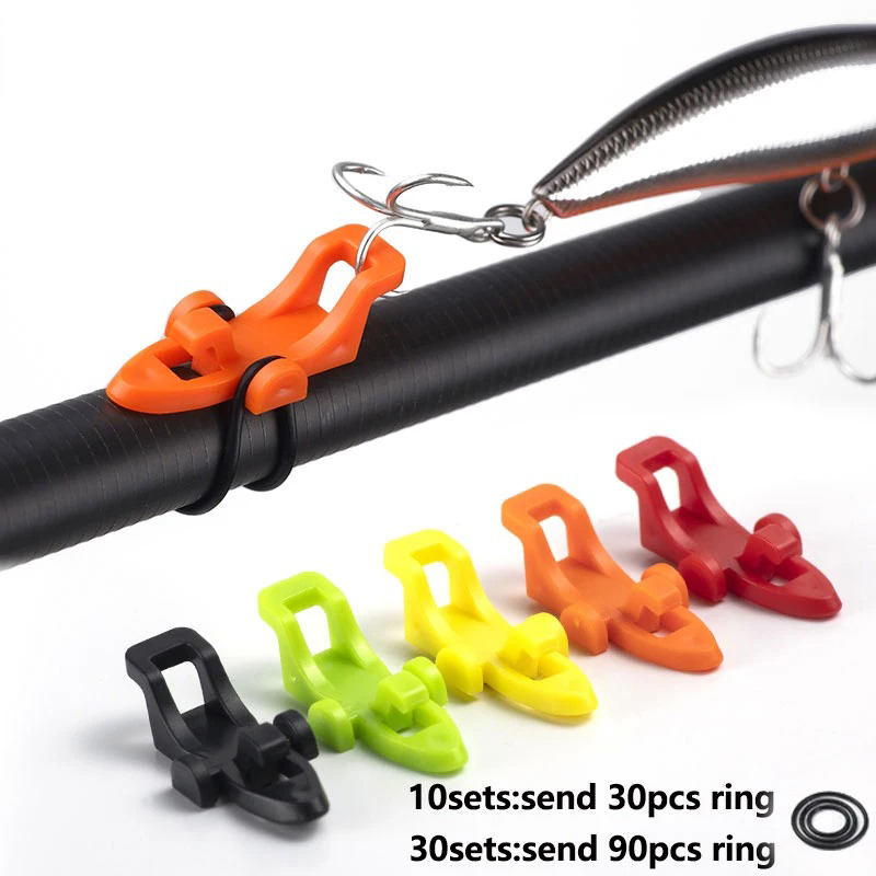 1-10pcs Fishing Rod Pole Hook  - đánh giá và giá Fishing Hook Box