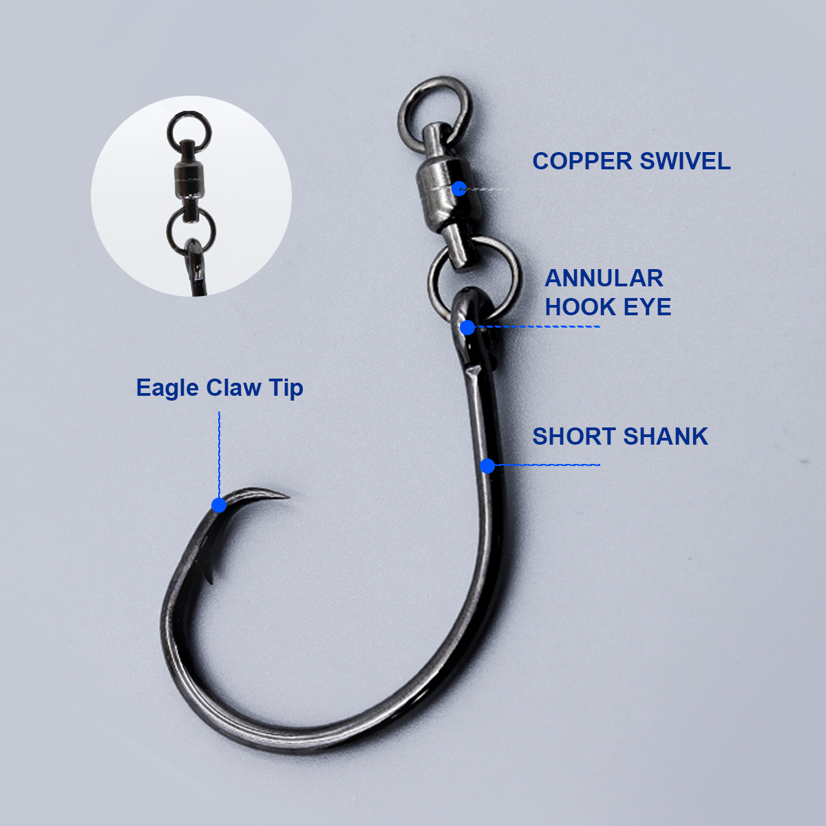 ZYZHE 3/6/9pcs Circle Hooks Wi - đánh giá và giá Fishing Hook Barbless