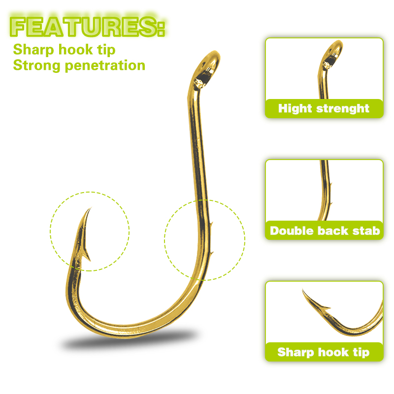 50pcs Fishing Octopus Hooks, S - đánh giá và giá Fishing Hook Circle